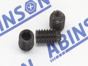 Allen Grub M5 (5mm) x 8mm x 0.8mm Set Screw Blackened Steel MS