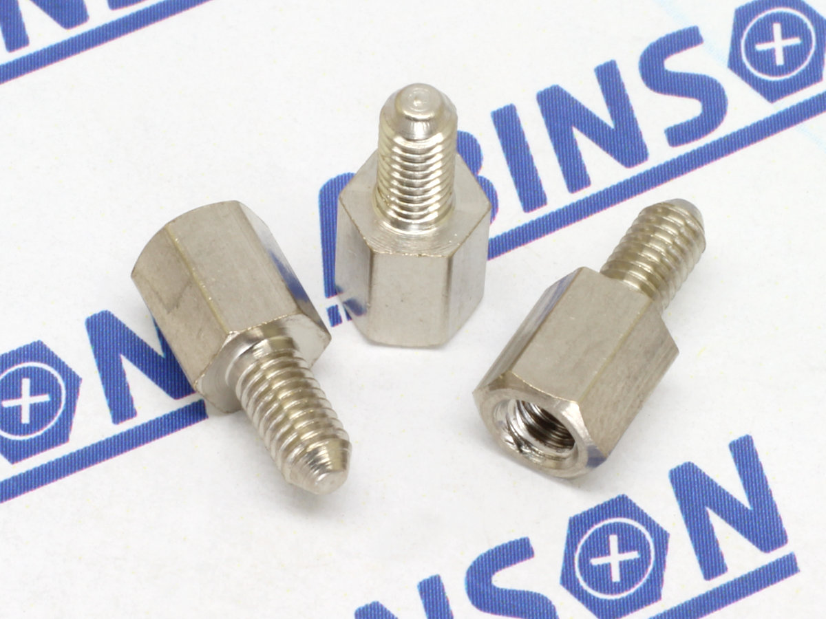 Hex Standoffs Spacers M3 (3mm) x 6mm x 0.5mm Threaded Female-Female Zinc  Plated Brass SKU-15099  Ronical Technologies LLP - Wide range of embedded  electronics industrial engineering products like device programmers and